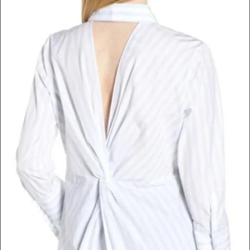 Lewit Striped Top Twist Back NWT size S